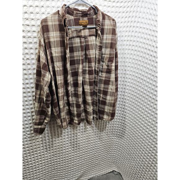 St Johns Bay size XL men's button up tan and brown - Picture 3 of 3